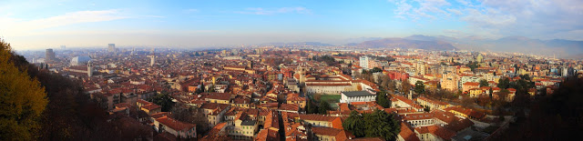 Panoramica di Brescia dal suo Castello
